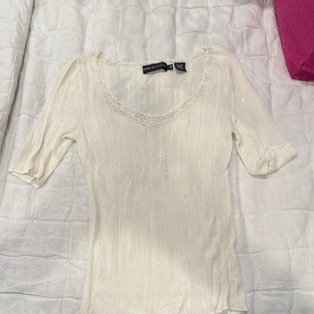Dana Buchman Cream Top
